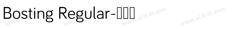 Bosting Regular字体转换